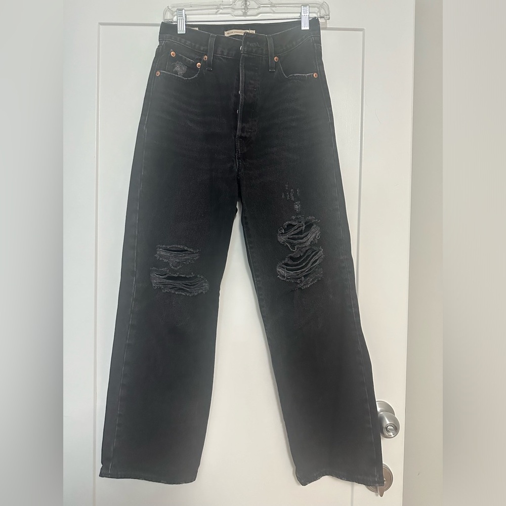 Levi’s Ribcage Straight Ankle black size 26